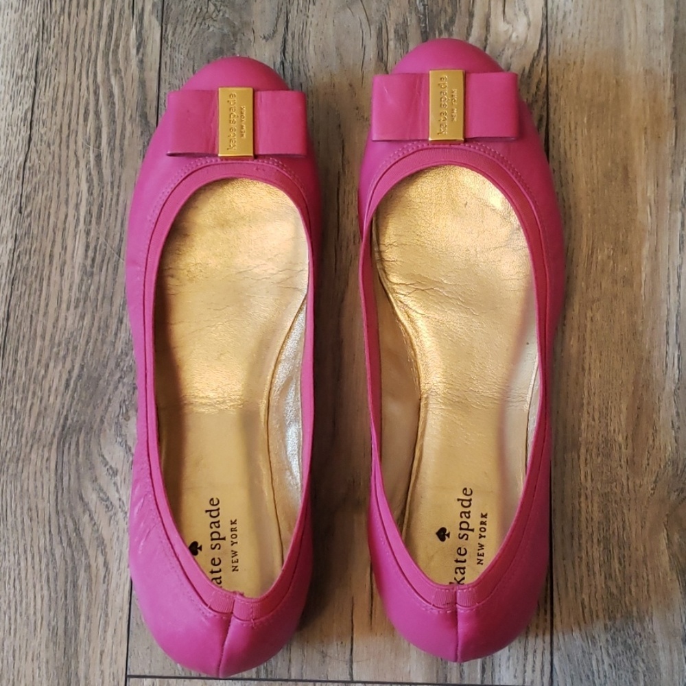Pink Kate Spade Ballet flats
